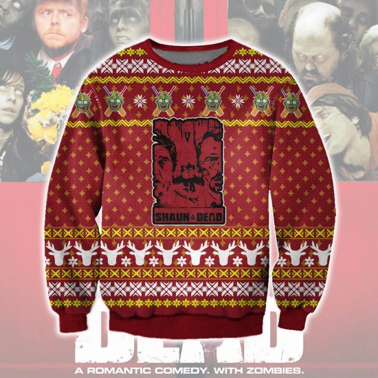 Shaun Of The Dead 3D All Over Printed Ugly Sweatshirt