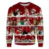 Shetland Sheepdog Snow Christmas Ugly Christmas Sweatshirt Animal Dog Cat Sweater Unisex