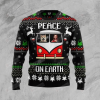 Shiba Inu Peace Ugly Christmas Sweater