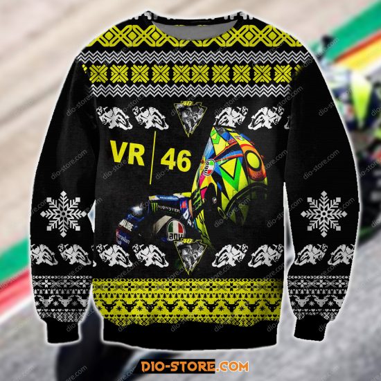 Sky Racing Vr46 3D Print Ugly Christmas Sweatshirt