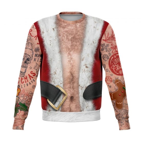 "Sleeveless Bad Santa" Ugly Christmas Sweatshirt - Colins Store