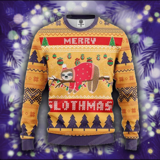 Sloth Ugly Christmas Sweater