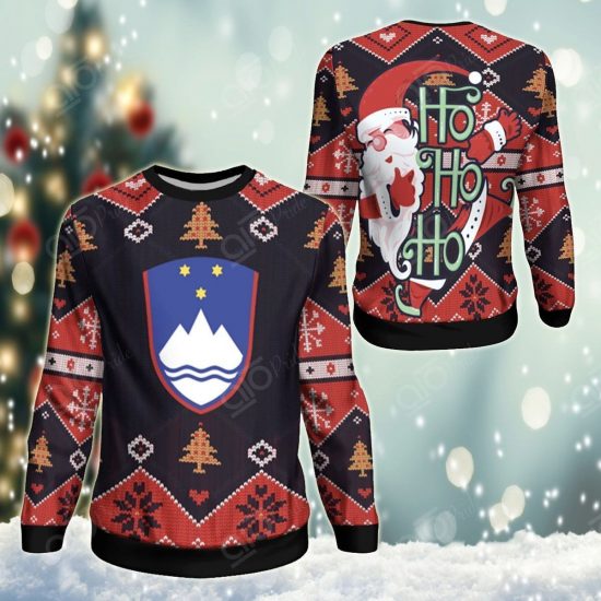 Slovenia Christmas Santa Claus Ho Ho Ho Unisex 3D Sweatshirt All Over Print