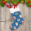Snow Globe With Different Characters Santa Deer Snowflake Christmas Stocking