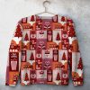 Snow Time Unisex All Over Print Cotton Sweatshirt