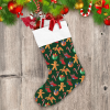 Socks Christmas Candy Cane Bell And Ginger Biscuits Christmas Stocking