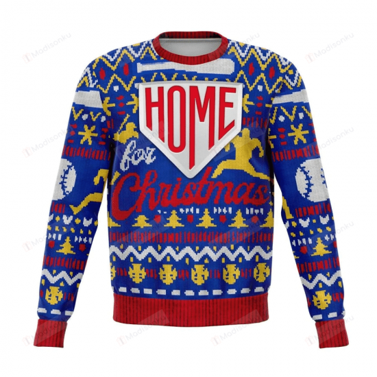 Softball Home Ugly Christmas Sweater