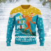 Surfing Santa Ugly Christmas Sweater