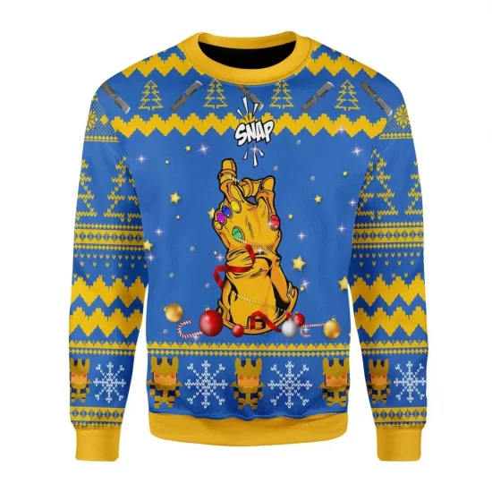 Sweatshirt I Am Inevitable Ugly Christmas 3D