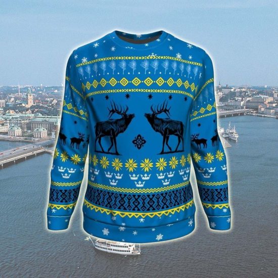 Sweden Christmas Unisex 3D Sweatshirt All Over Print