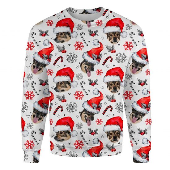Swedish Vallhund Xmas Decor Ugly Christmas Sweatshirt Animal Dog Cat Sweater Unisex