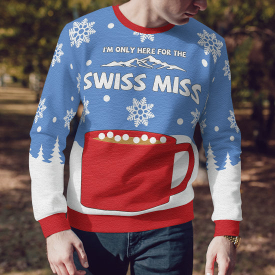 Swiss Miss Ugly Christmas Sweater Sweatshirt Xmas Gift Colins Store 2
