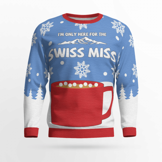 Swiss Miss Ugly Christmas Sweater Sweatshirt Xmas Gift Colins Store 3