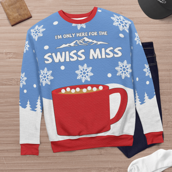 Swiss Miss Ugly Christmas Sweater Sweatshirt Xmas Gift Colins Store 8