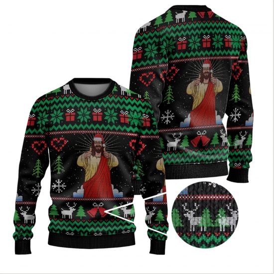 Thank God Christmas Ugly Sweaters