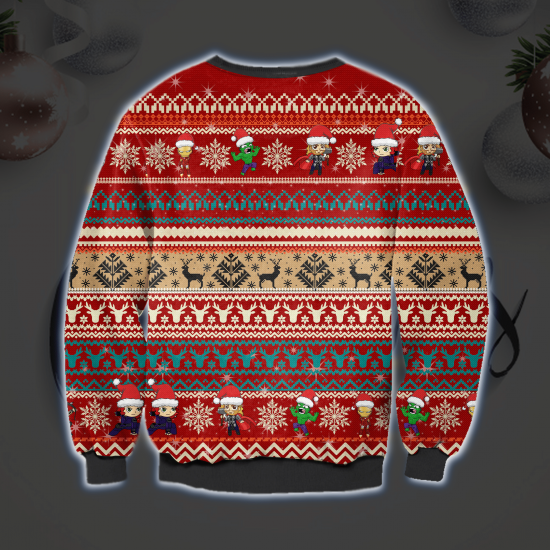 The Avengers Merry Christmas 3D All Over Printed Ugly Sweatshirt 1