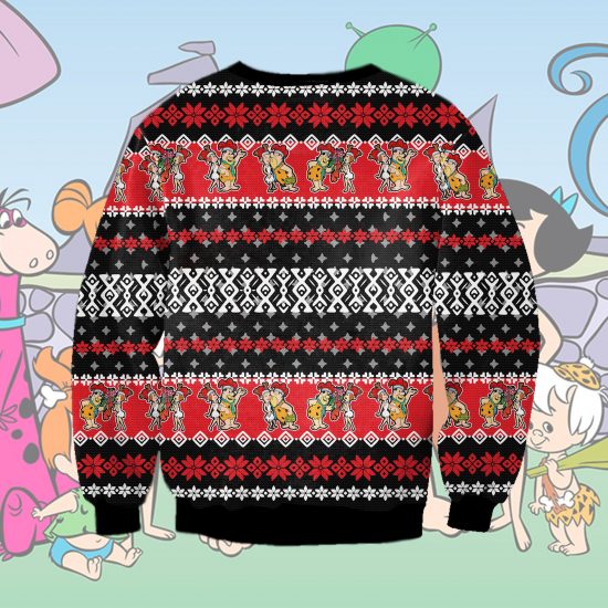 The Flintstones 3D All Over Printed Ugly Christmas Sweatshirt 1