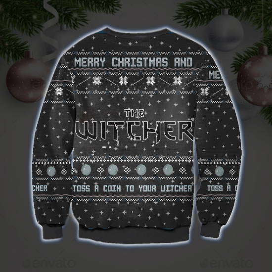 The Witcher 3D All Over Printed Ugly Christmas Sweatshirt 1