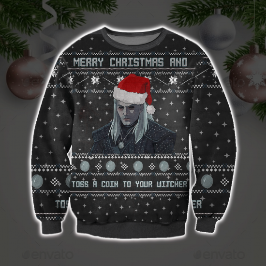 The Witcher 3D All Over Printed Ugly Christmas Sweatshirt