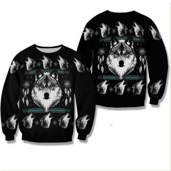 The Wolf Unisex All Over Print Cotton Sweatshirt