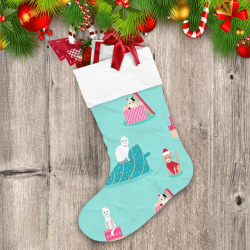 Theme Christmas Background With Naughty Cats Christmas Stocking