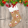 Theme Festival Christmas Red Tree And Polar Bear Christmas Stocking