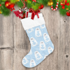 Theme Festival With Polar Bear Star And Snowflakes Christmas Stocking
