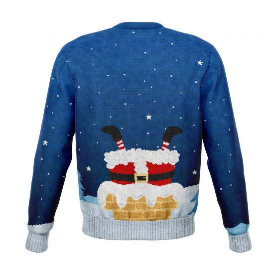 This Santa Loves To Go Down Ugly Christmas Sweatshirt Colins Store 1