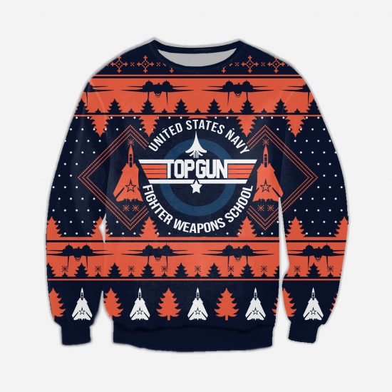Top Gun 3D All Over Printed Ugly Sweatshirt
