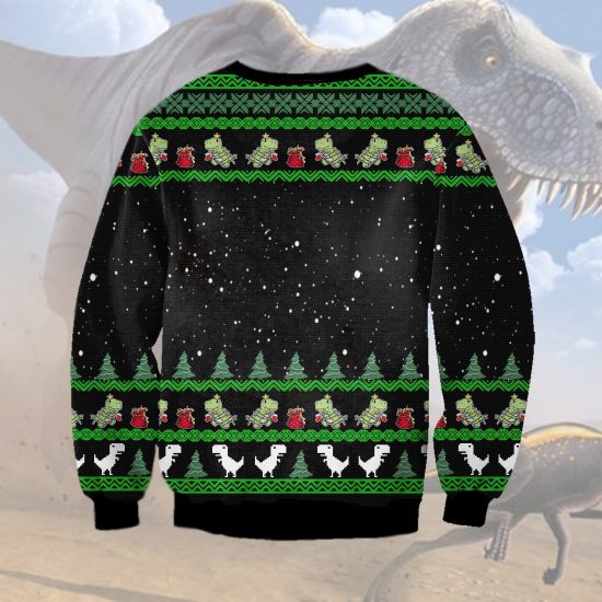 Tree Rex Christmas 3D All Over Printed Ugly Sweatshirt 1