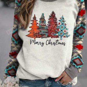Tree Western Merry & Bright Ugly Christmas Sweater