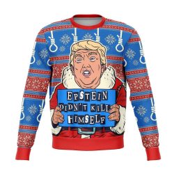 Trump Epstein Humor Funny Ugly Christmas Sweater Style - Premium Unisex Fashion Sweatshirt