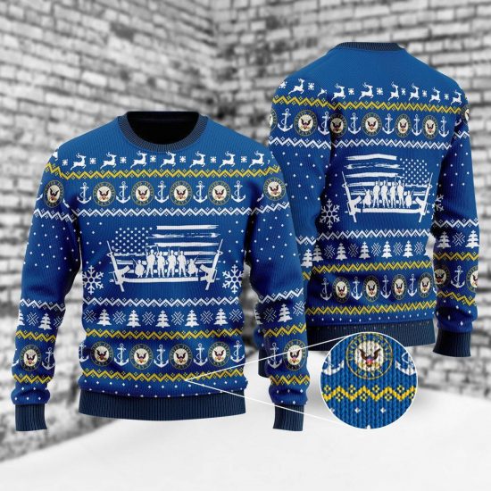 U.S Navy Ugly Christmas Sweatshirt