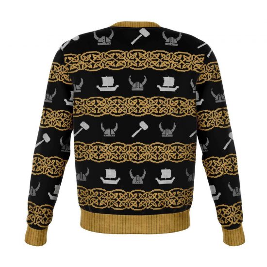 Valhalla La Viking Funny Christmas Ugly Christmas Style Fashion Sweatshirt 2