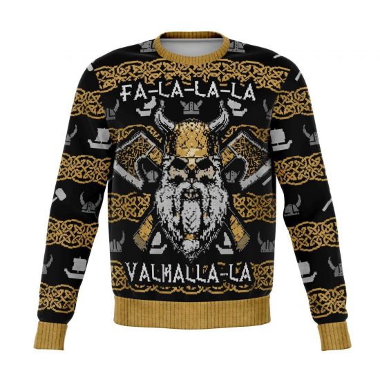 Valhalla-La Viking - Funny Christmas  Ugly Christmas Style Fashion Sweatshirt