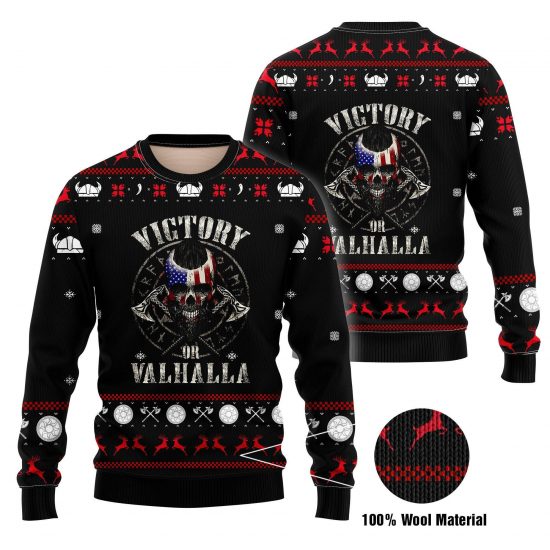 Victory Or Valhalla 3D Printed Sweatshirt
