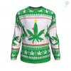 Weed Christmas Tree Ugly Christmas Sweatshirt