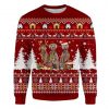 Weimaraner Ugly Christmas Sweatshirt Animal Dog Cat Sweater Unisex