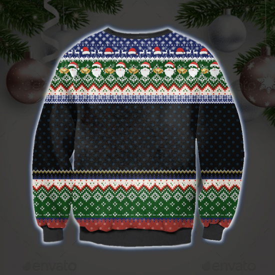 When YouRe Dead Inside But ItS The Holiday Season 3D All Over Printed Ugly Sweatshirt 1