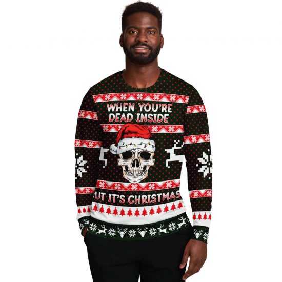 When YouRe Dead Inside Ugly Christmas Sweatshirt Colins Store 2