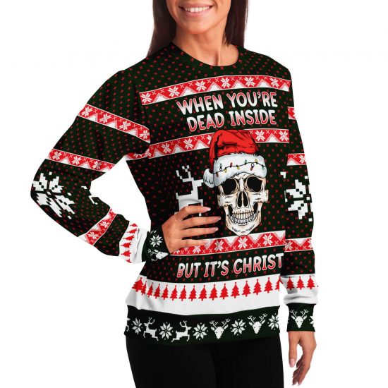 When YouRe Dead Inside Ugly Christmas Sweatshirt Colins Store 6