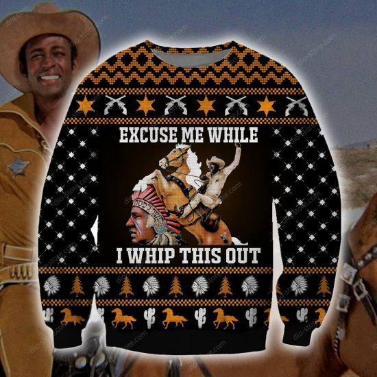 While I Whip This Out 3D All Over Printed Ugly Christmas Sweatshirt
