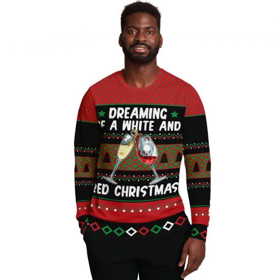 White And Red Christmas Ugly Christmas Sweatshirt Colins Store 2