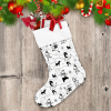 Winter Holidays Ice Skating Dog And Kid Christmas Stocking