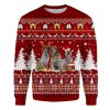 Wirehaired Pointing Griffon Ugly Christmas Sweatshirt Animal Dog Cat Sweater Unisex