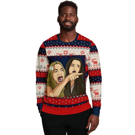 Woman Yells At Cat Part 1 Ugly Christmas Sweatshirt Colins Store 4
