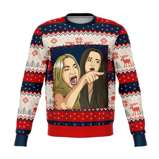 "Woman Yells At Cat - Part 1" Ugly Christmas Sweatshirt - Colins Store