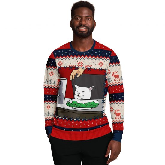 Woman Yells At Cat Part 2 Ugly Christmas Sweatshirt Colins Store 4