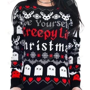 Women'S Creepy Lil Ugly Christmas Ugly Christmas Sweater