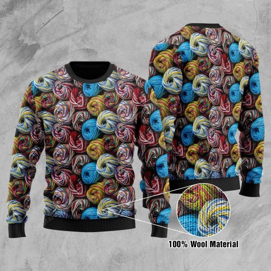 Yarn Wool Sweatshirt Ugly Christmas Sweater Xmas Gift - Colins Store